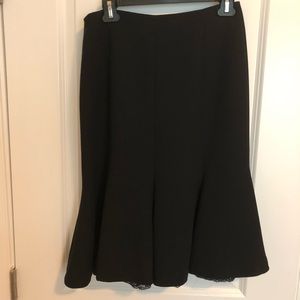 Black skirt with lace on the bottom